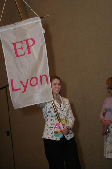 Epsilon Rho Chapter Flag in Convention Parade Photograph 2, July 2006 (image)