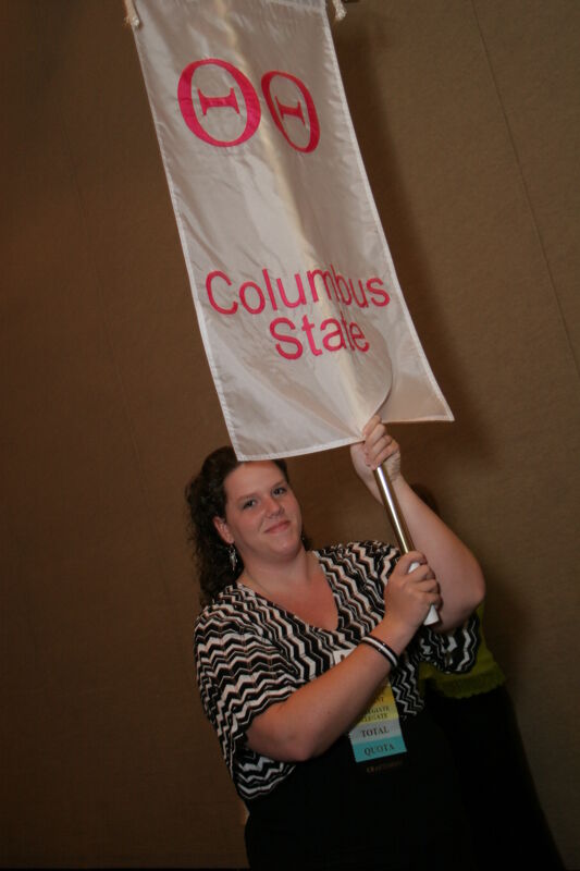July 2006 Theta Theta Chapter Flag in Convention Parade Photograph 2 Image