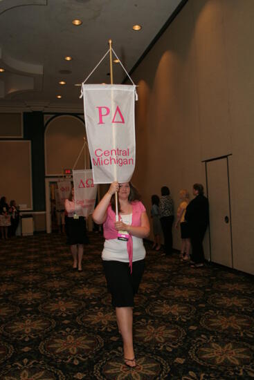 Rho Delta Chapter Flag in Convention Parade Photograph 2, July 2006 (image)