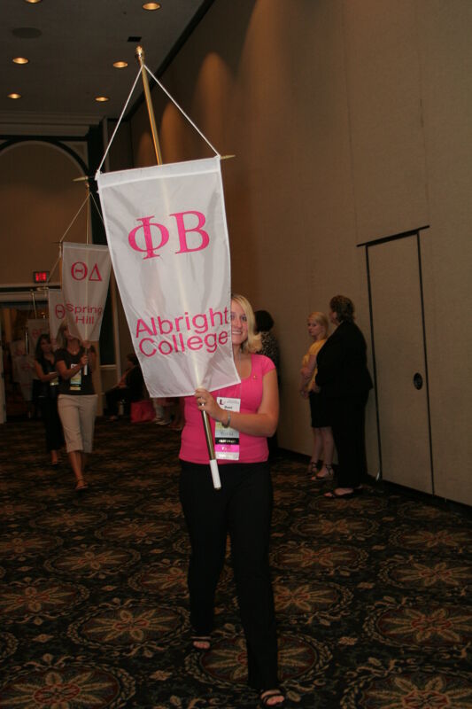 Phi Beta Chapter Flag in Convention Parade Photograph 2, July 2006 (Image)