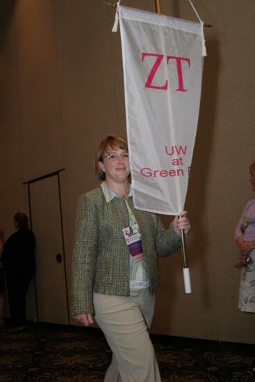 Zeta Tau Chapter Flag in Convention Parade Photograph 2, July 2006 (image)