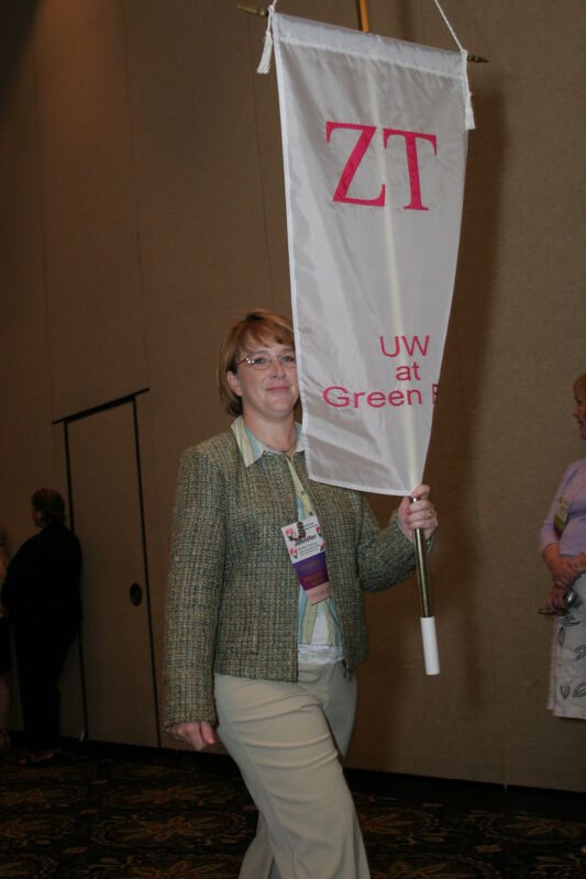 Zeta Tau Chapter Flag in Convention Parade Photograph 2, July 2006 (Image)