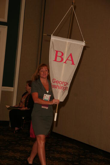 Beta Alpha Chapter Flag in Convention Parade Photograph 1, July 2006 (image)