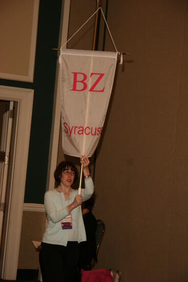 Beta Zeta Chapter Flag in Convention Parade Photograph 1, July 2006 (image)