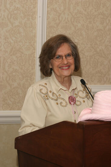 Joan Wallem Speaking at Convention 1852 Dinner Photograph 1, July 14, 2006 (image)