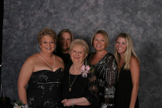 Williams, Her Mother, and Three Unidentified Phi Mus Convention Portrait Photograph 1, July 2006 (image)