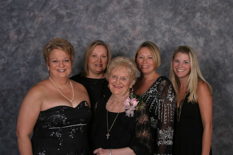 Williams, Her Mother, and Three Unidentified Phi Mus Convention Portrait Photograph 2, July 2006 (Image)