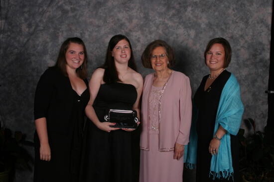 Joan Wallem and Three Unidentified Phi Mus Convention Portrait Photograph 2, July 2006 (image)