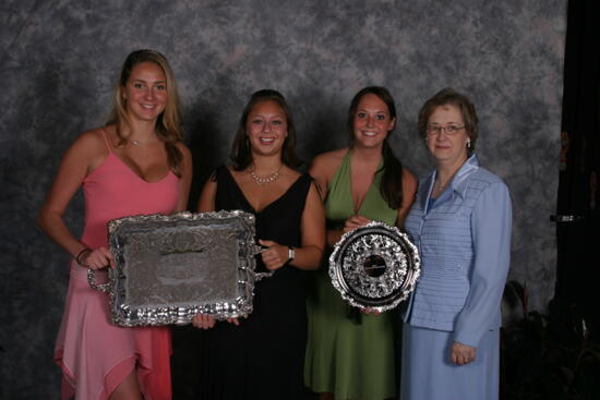 Four Phi Mus With Awards Convention Portrait Photograph, July 2006 (image)