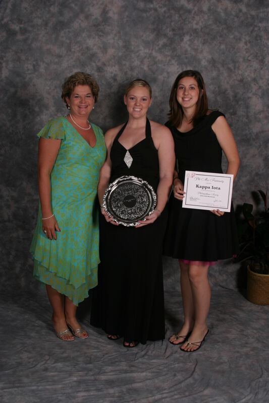 Three Phi Mus With Philomathean Society Awards Convention Portrait Photograph, July 2006 (Image)