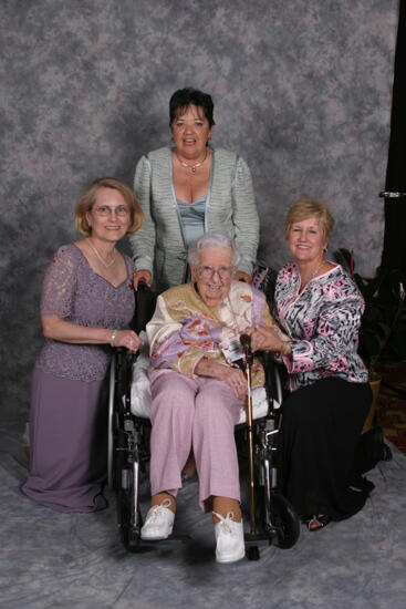 Stallard, Hughes, and Two Unidentified Phi Mus Convention Portrait Photograph, July 2006 (image)