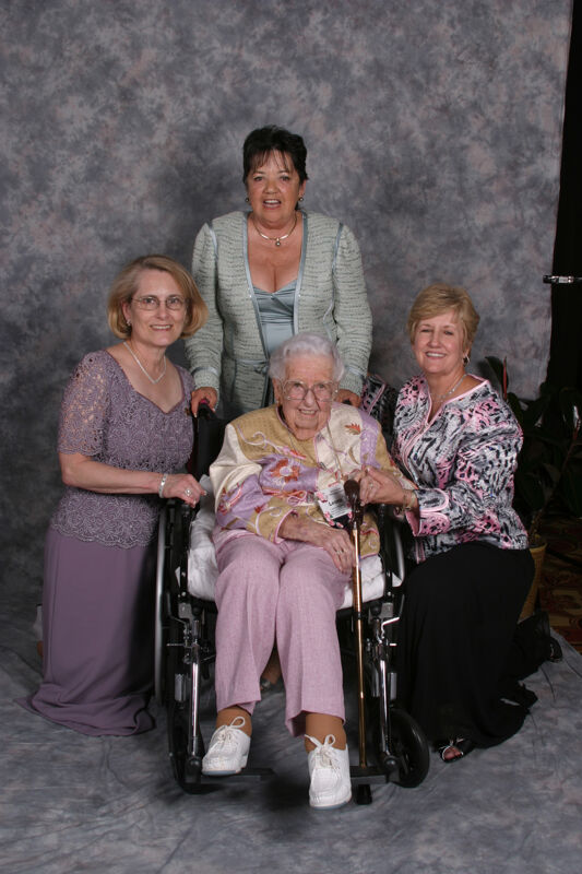 Stallard, Hughes, and Two Unidentified Phi Mus Convention Portrait Photograph, July 2006 (Image)