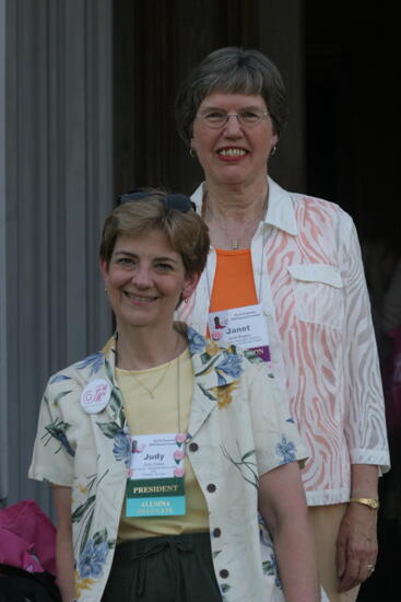 Judy Dalba and Janet Bagley During Convention Mansion Tour Photograph, July 2006 (image)