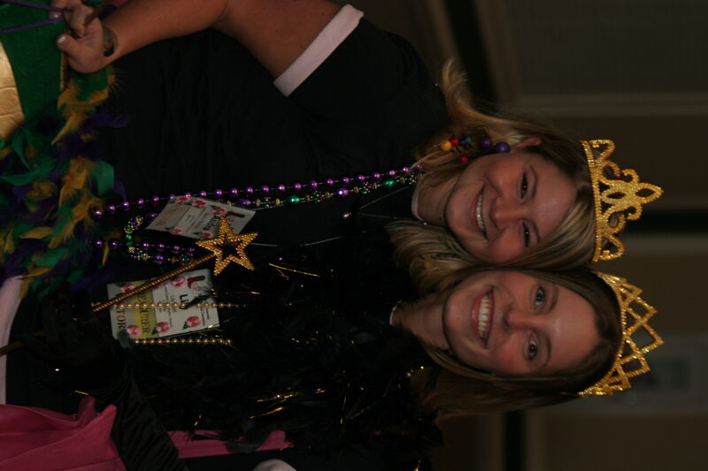 July 2006 Audra Rowton and Lily Wearing Costume Jewelry at Convention Photograph Image
