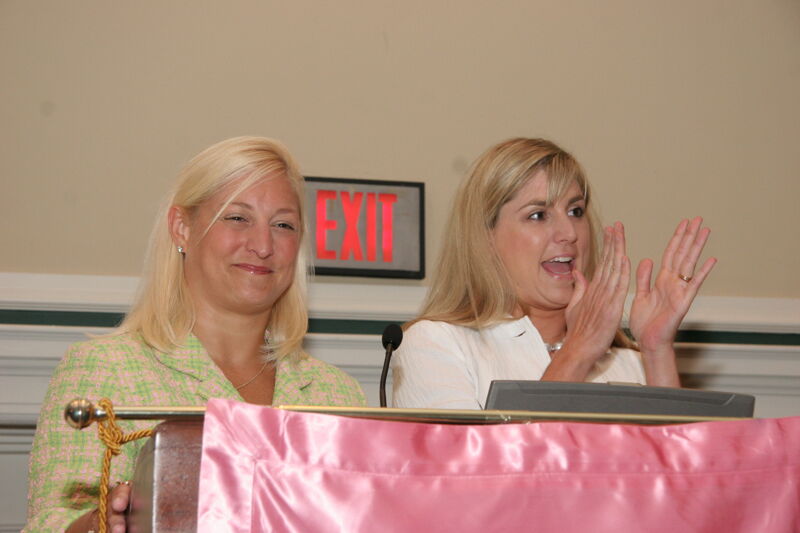 Kris Bridges and Andie Kash Speaking at Friday Convention Session Photograph 3, July 14, 2006 (Image)