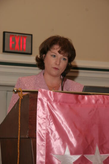 Frances Mitchelson Speaking at Friday Convention Session Photograph 2, July 14, 2006 (image)