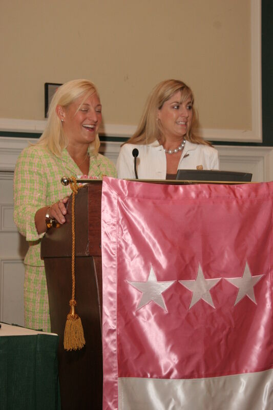 Kris Bridges and Andie Kash Speaking at Friday Convention Session Photograph 2, July 14, 2006 (Image)