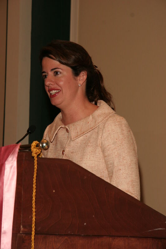 Unidentified Phi Mu Speaking at Friday Convention Session Photograph 6, July 14, 2006 (Image)