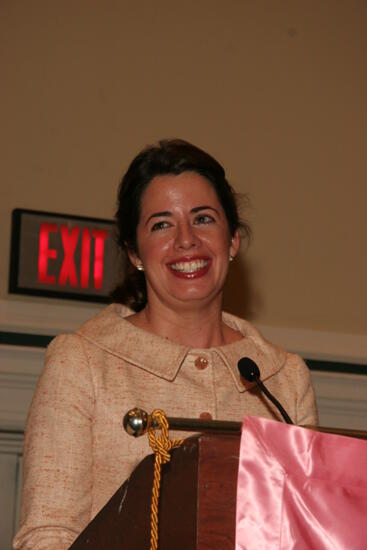 Unidentified Phi Mu Speaking at Friday Convention Session Photograph 8, July 14, 2006 (image)