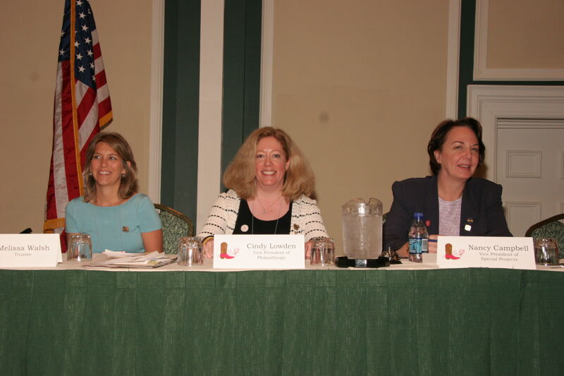 Walsh, Lowden, and Campbell at Friday Convention Session Photograph, July 14, 2006 (Image)