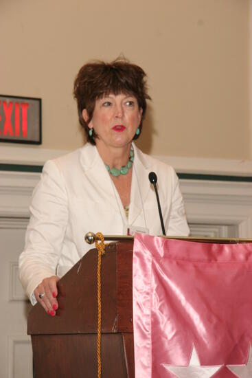 Unidentified Phi Mu Speaking at Friday Convention Session Photograph 17, July 14, 2006 (image)