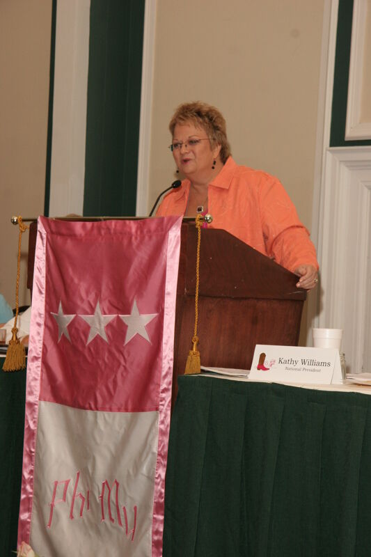 Kathy Williams Speaking at Friday Convention Session Photograph 2, July 14, 2006 (Image)