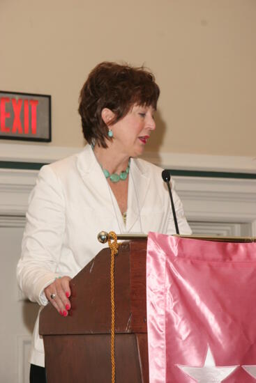 Unidentified Phi Mu Speaking at Friday Convention Session Photograph 16, July 14, 2006 (image)