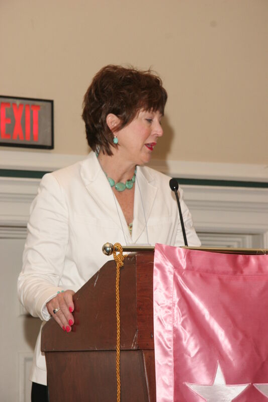 Unidentified Phi Mu Speaking at Friday Convention Session Photograph 16, July 14, 2006 (Image)