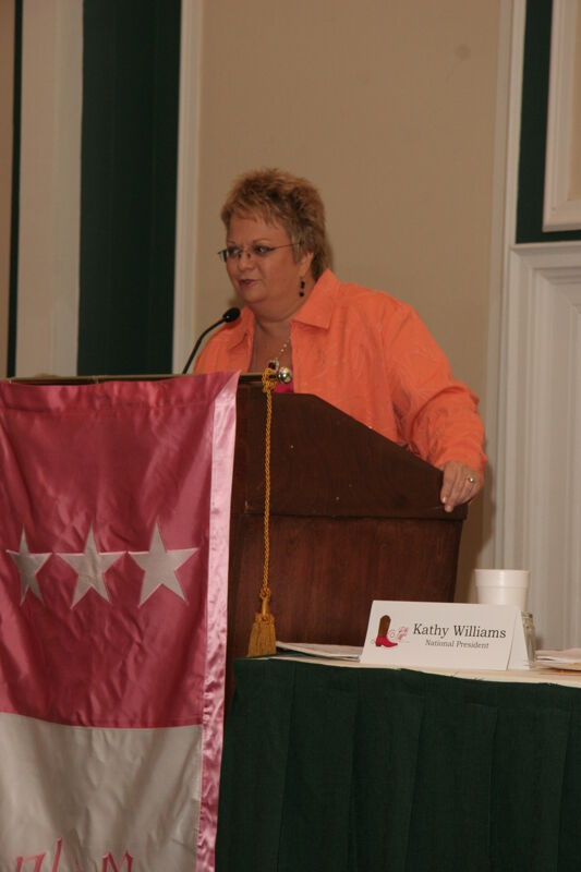 Kathy Williams Speaking at Friday Convention Session Photograph 3, July 14, 2006 (Image)