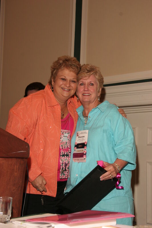 Kathy Williams and Sharon Staley at Friday Convention Session Photograph 1, July 14, 2006 (Image)