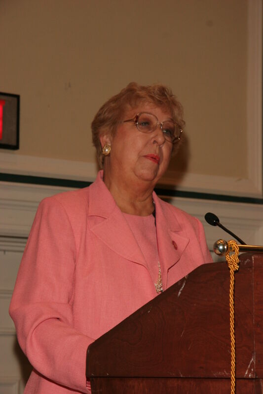 Marilyn Mann Speaking at Friday Convention Session Photograph 1, July 14, 2006 (Image)