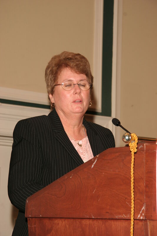 Diane Eggert Speaking at Friday Convention Session Photograph 1, July 14, 2006 (Image)
