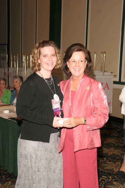 July 14 Shellye McCarty and Ashlee Forscher With Pin at Friday Convention Session Photograph Image