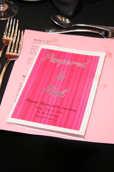 Alumnae Appreciation Luncheon Place Setting Photograph, July 14, 2006 (image)