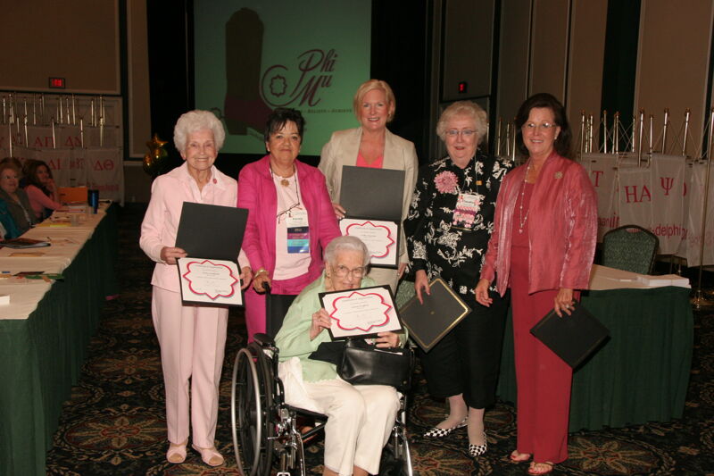 Six Phi Mus With Foundation Awards at Friday Convention Session Photograph 2, July 14, 2006 (Image)