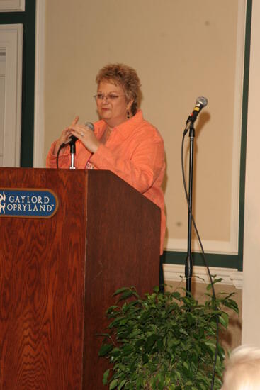 Kathy Williams Speaking at Friday Convention Session Photograph 4, July 14, 2006 (image)