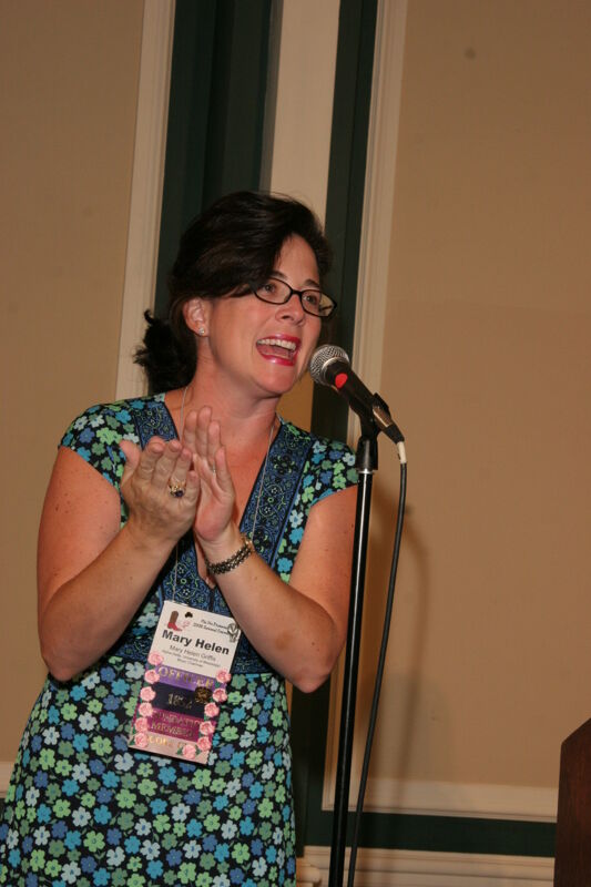 Mary Helen Griffis Speaking at Friday Convention Session Photograph 1, July 14, 2006 (Image)