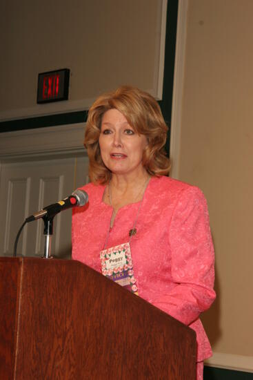 Peggy King Speaking at Friday Convention Session Photograph 1, July 14, 2006 (image)