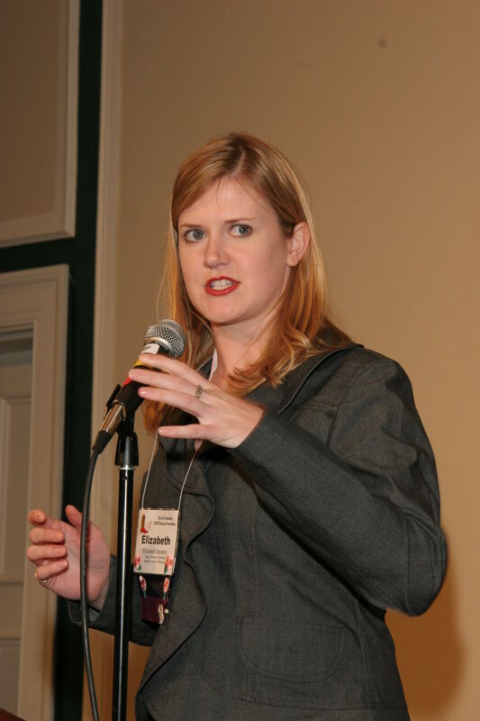 Elizabeth Stevens Speaking at Friday Convention Session Photograph 1, July 14, 2006 (Image)