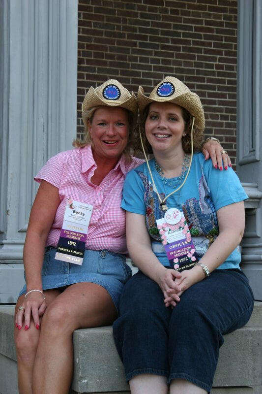 Becky McKenzie and Ashlee Forscher During Convention Mansion Tour Photograph 3, July 2006 (Image)