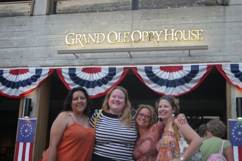 Four Phi Mus by Grand Ole Opry House During Convention Photograph 2, July 2006 (Image)