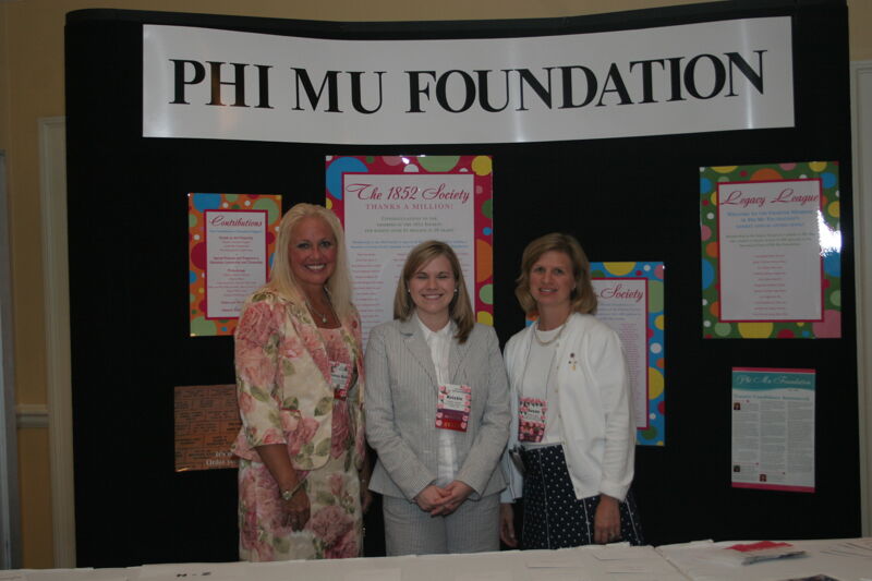 Unidentified, Jordan, and Logan by Foundation Exhibit at Convention Photograph 1, July 2006 (Image)