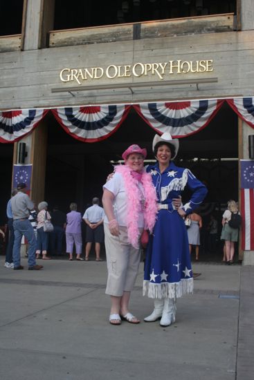 Two Phi Mus by Grand Ole Opry House During Convention Photograph, July 2006 (image)