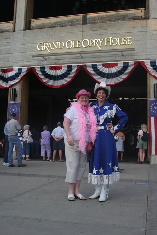 Two Phi Mus by Grand Ole Opry House During Convention Photograph, July 2006 (Image)