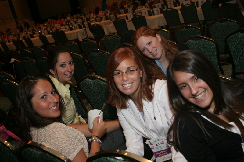 July 2006 Five Phi Mus in Chairs at Convention Photograph Image
