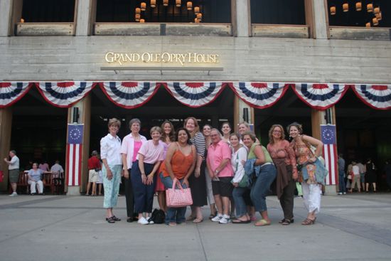 Group of Phi Mus by Grand Ole Opry House During Convention Photograph, July 2006 (image)