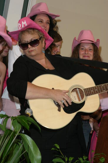 Kathy Williams Playing Guitar at Convention Photograph 1, July 2006 (image)