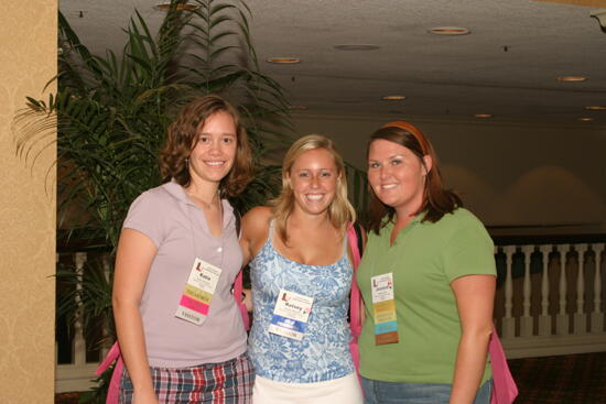 DeCoster, Mitchell, and Byrd at Convention Registration Photograph, July 2006 (image)