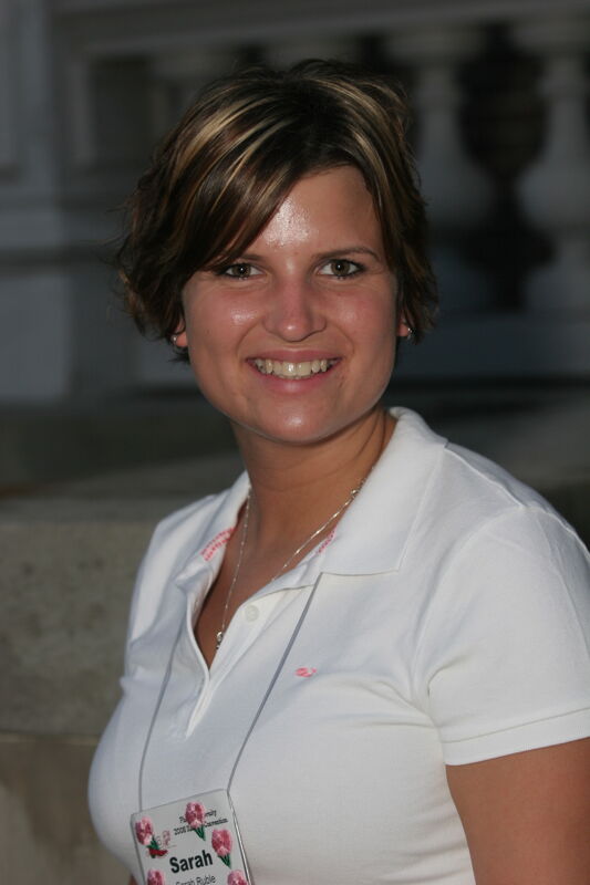 Sarah Ruble During Convention Mansion Tour Photograph, July 2006 (Image)