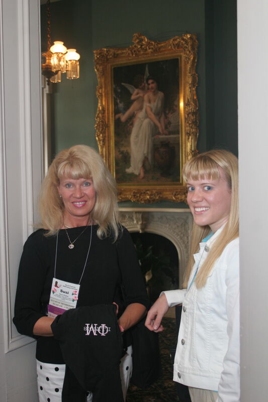 July 2006 Susi Kiefer and Unidentified on Convention Mansion Tour Photograph 2 Image